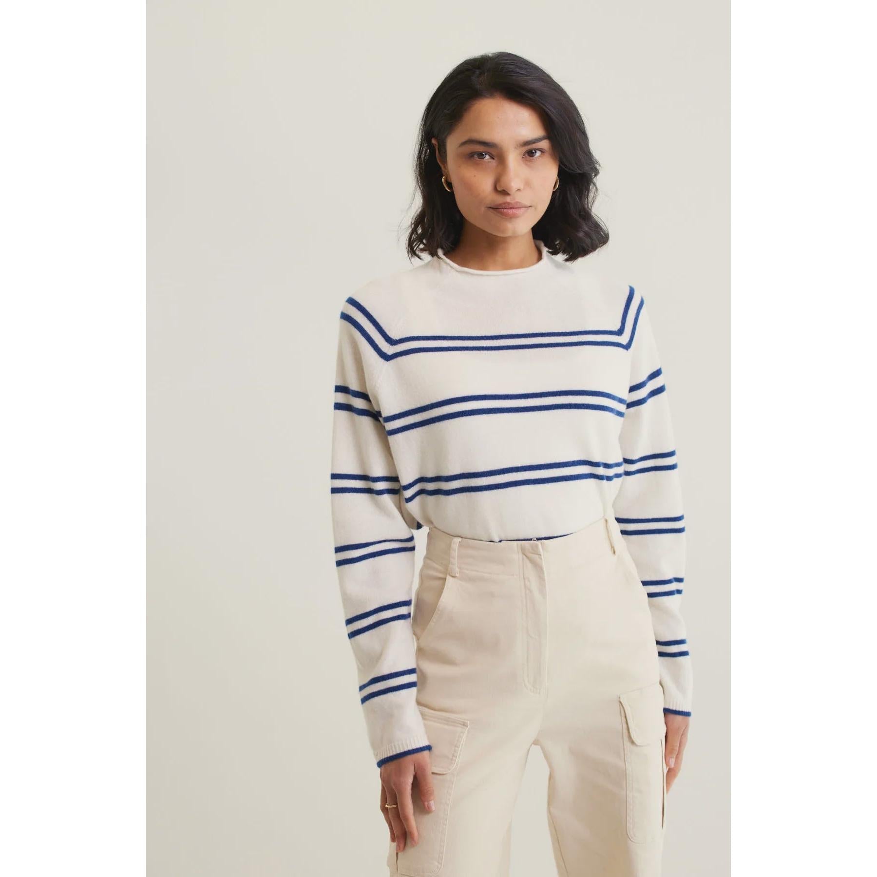 Alessandra Midtown Sweater - Cloud Dancer