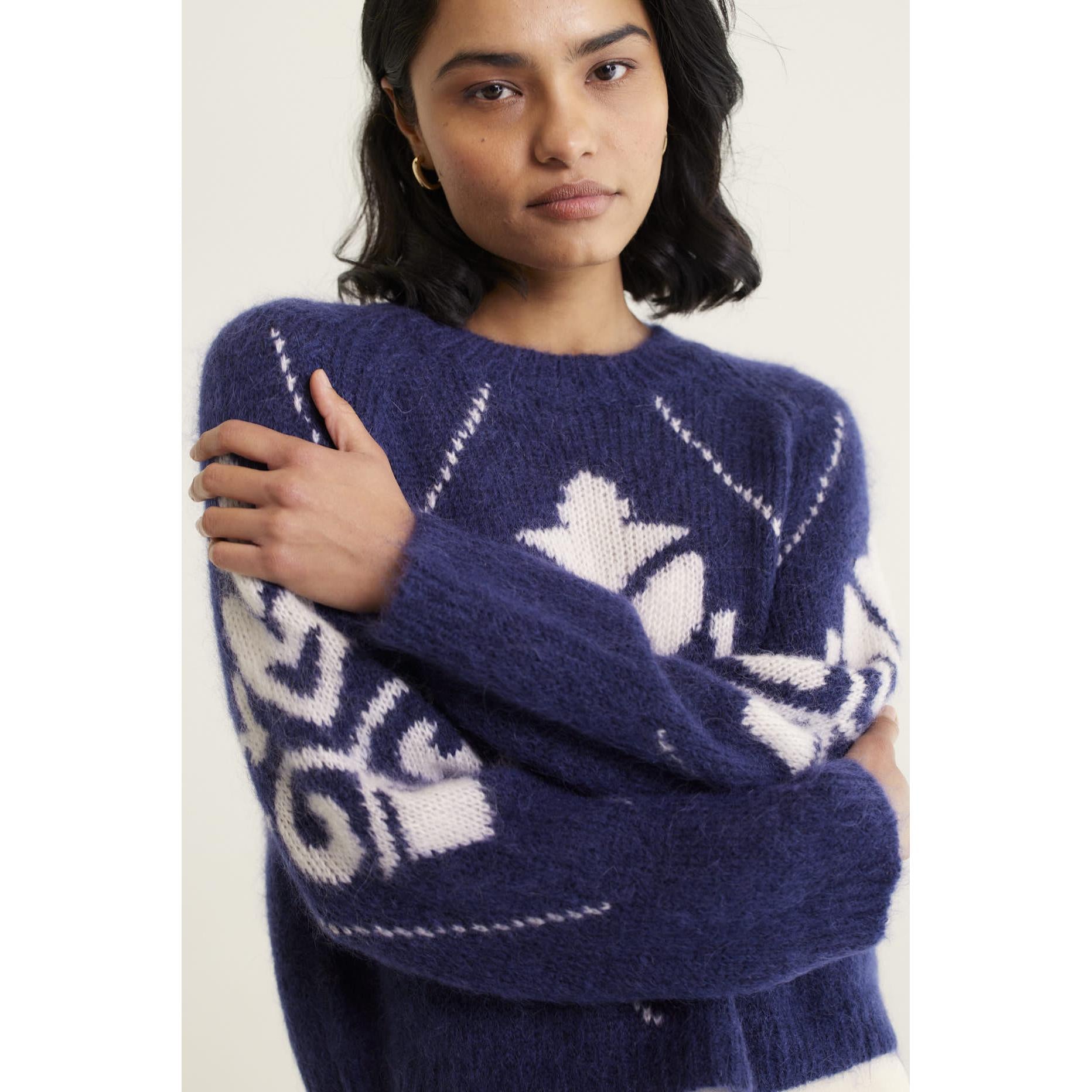 Alessandra Bleecker Sweater - Navy