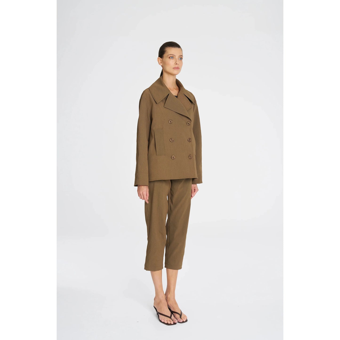 Mela Purdie Pea Jacket - Tannin Mela Purdie Pisces Boutique