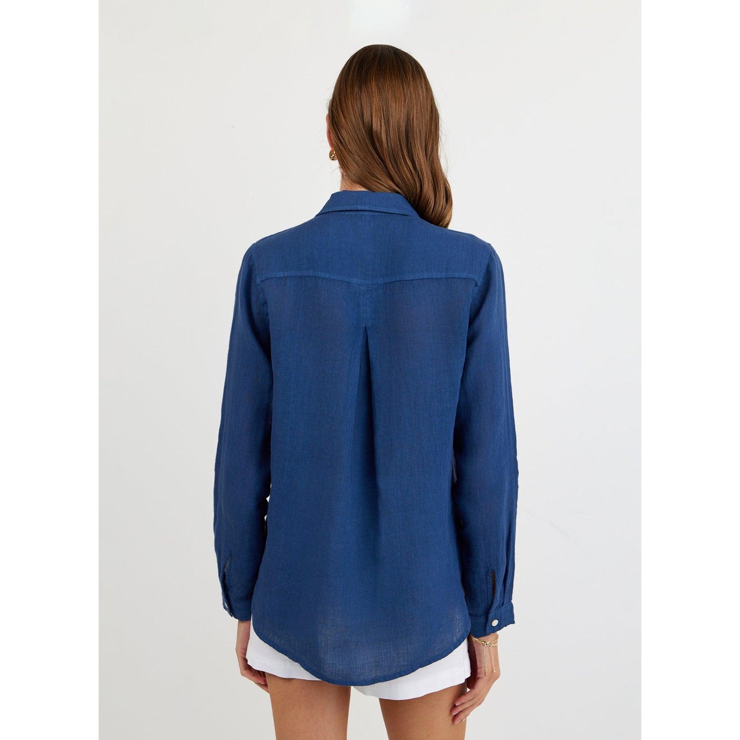 Bella Dahl Pocket Button Down - Midnight Surf Bella Dahl Pisces Boutique