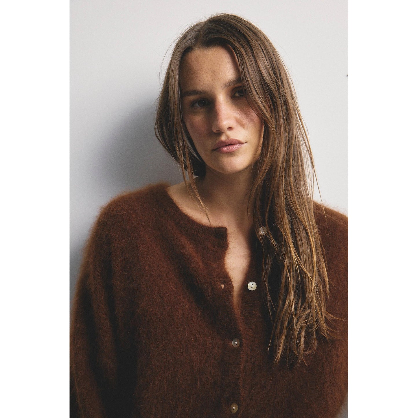 World Of Nomads Frankie Cashmere Crew Cardi - Chocolate World Of Nomads Pisces Boutique
