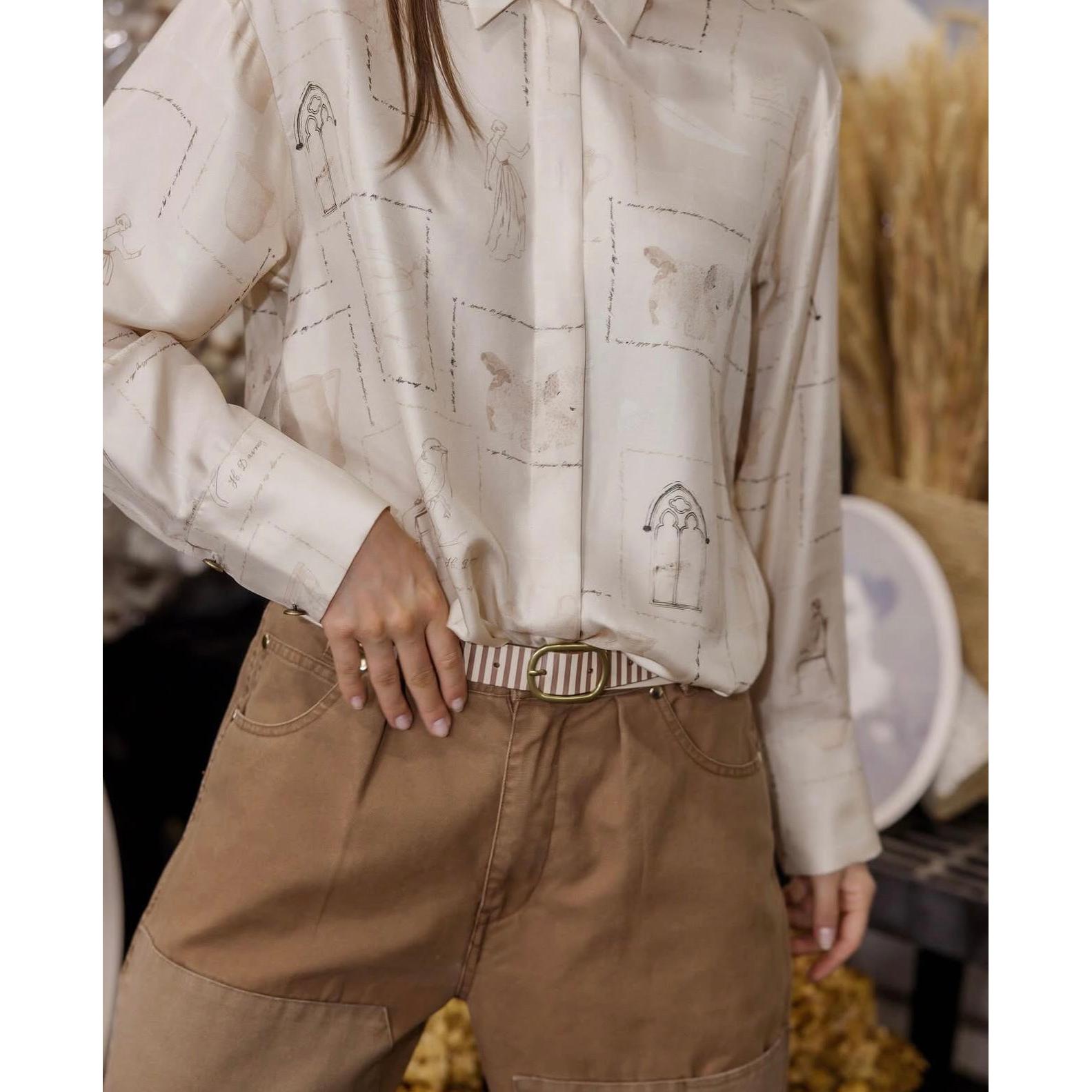 Circular By Maud Dainty Shirt - Doodles Print