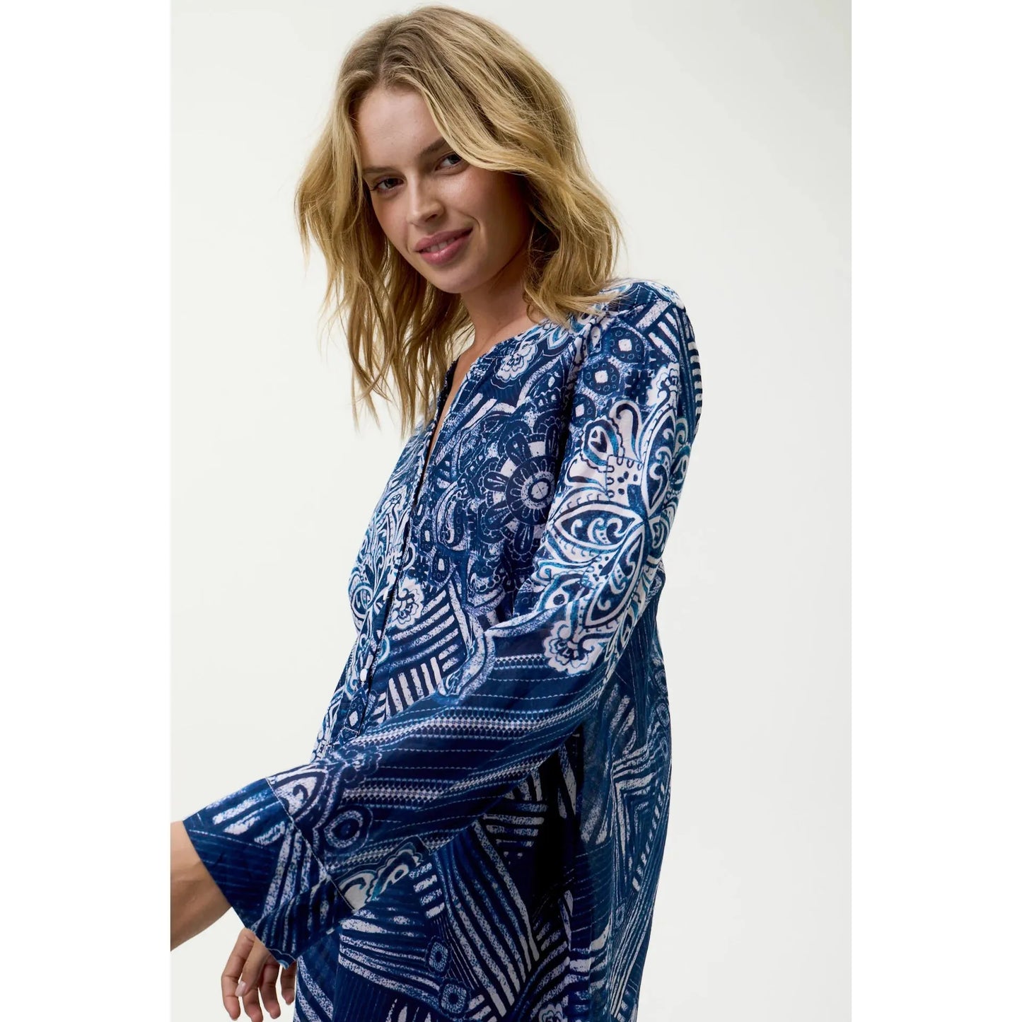One Season Cruise-Mandala-Cotton-Navy