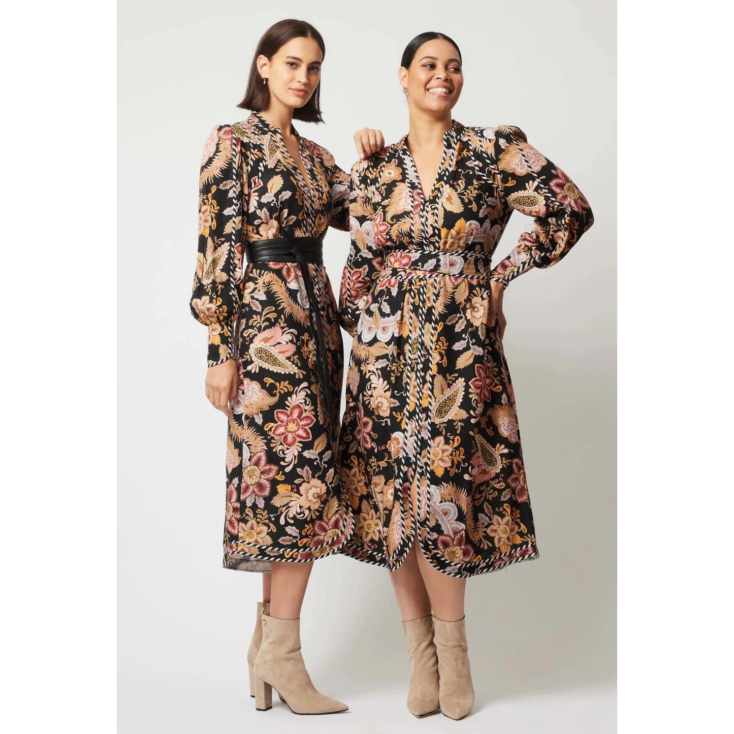 Once Was Nova Linen Viscose Dress - Dragon Flower
