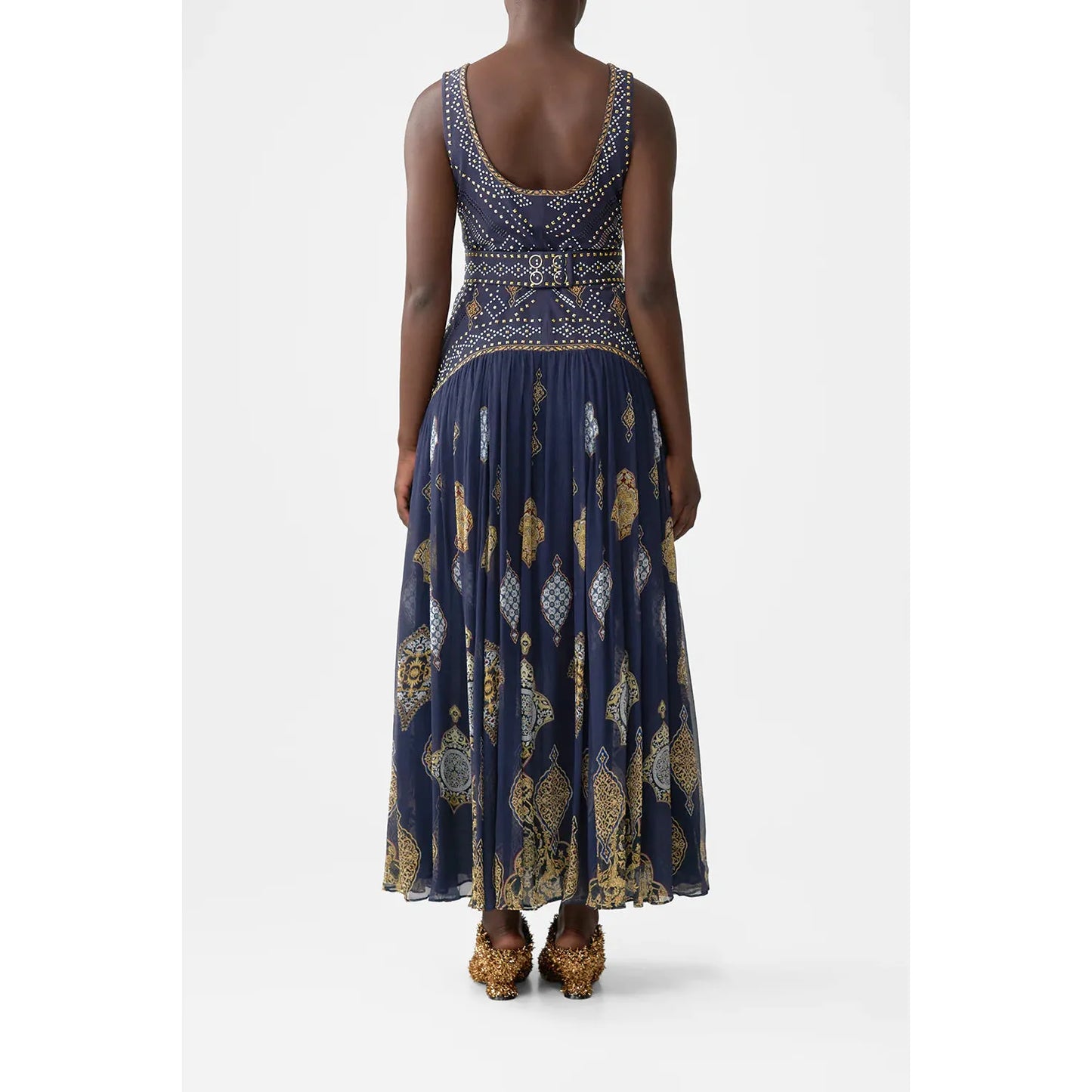 Camilla Jersey Tank Dress With Contrast Skirt - The Imperial Gate Camilla Pisces Boutique