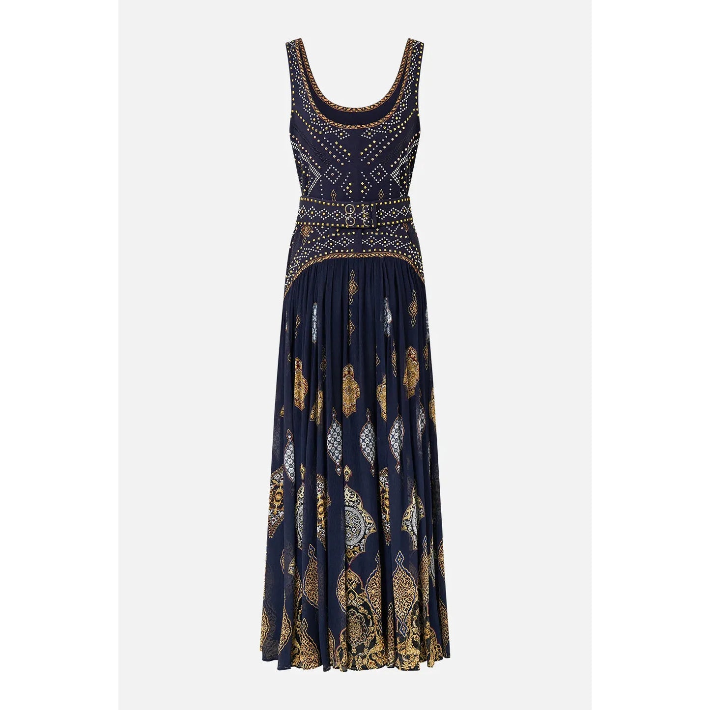 Camilla Jersey Tank Dress With Contrast Skirt - The Imperial Gate Camilla Pisces Boutique