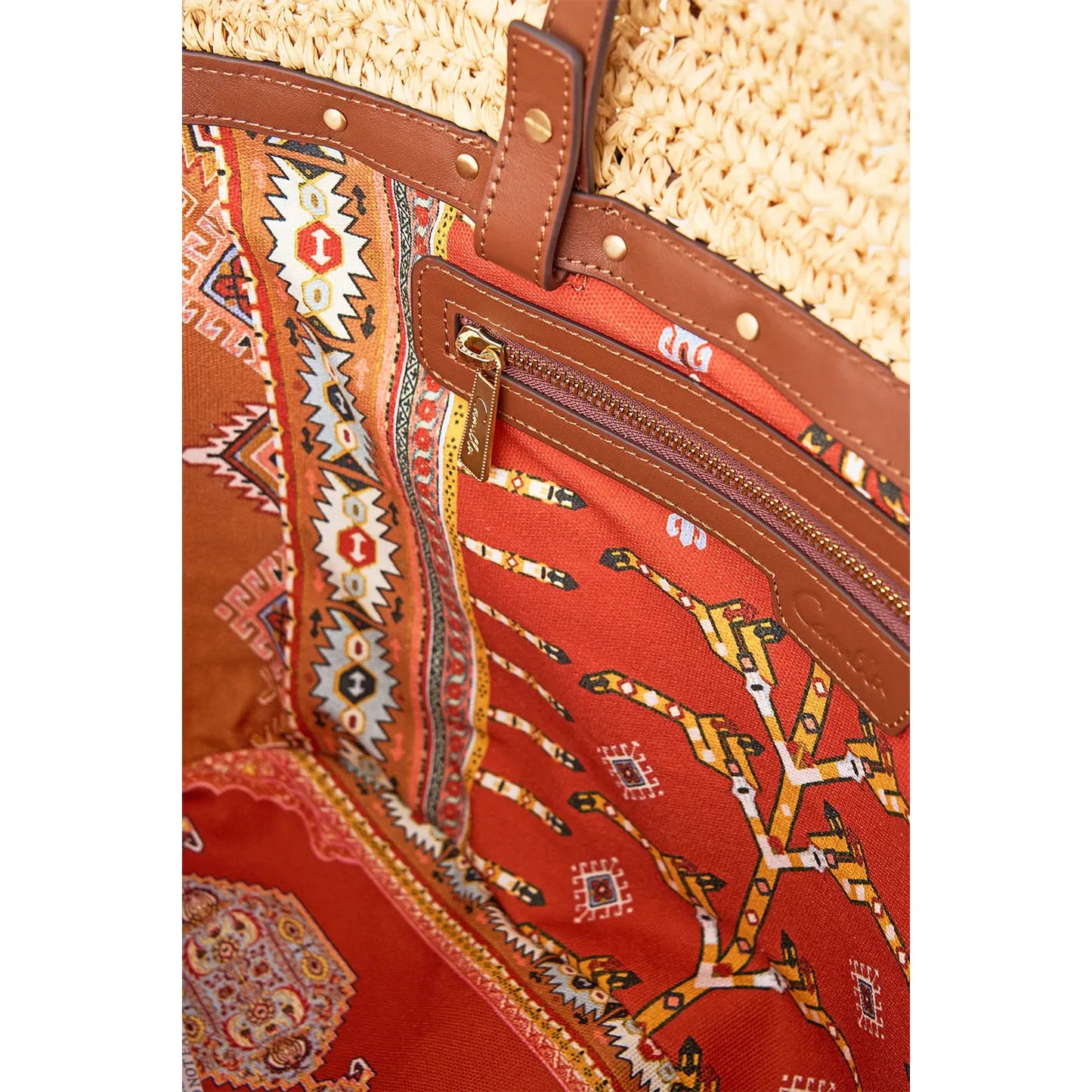 Camilla Raffia Tote With Tassels - Natural Camilla Pisces Boutique