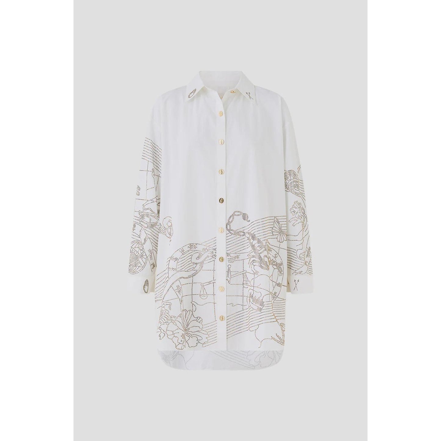 Camilla Shirt Tunic With buttons - House Of Horoscopes Camilla Pisces Boutique