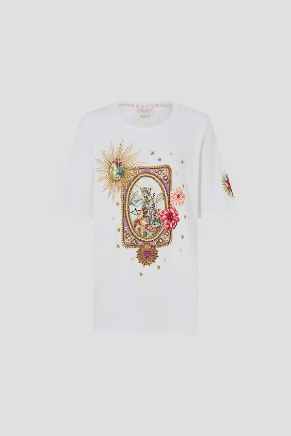 Camilla Oversized Band Tee - Painted Prayers
