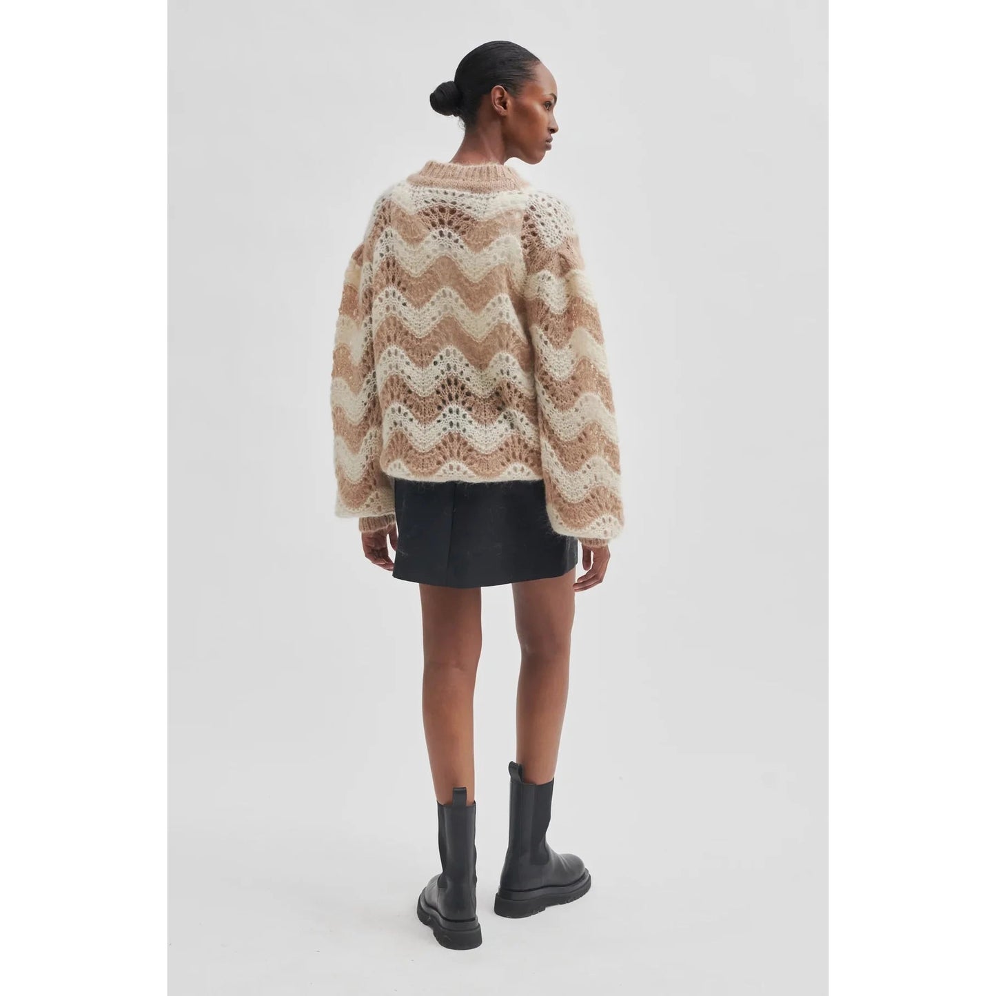 Second Female Tarin Knit O-Neck - Summer Sand Second Female Pisces Boutique