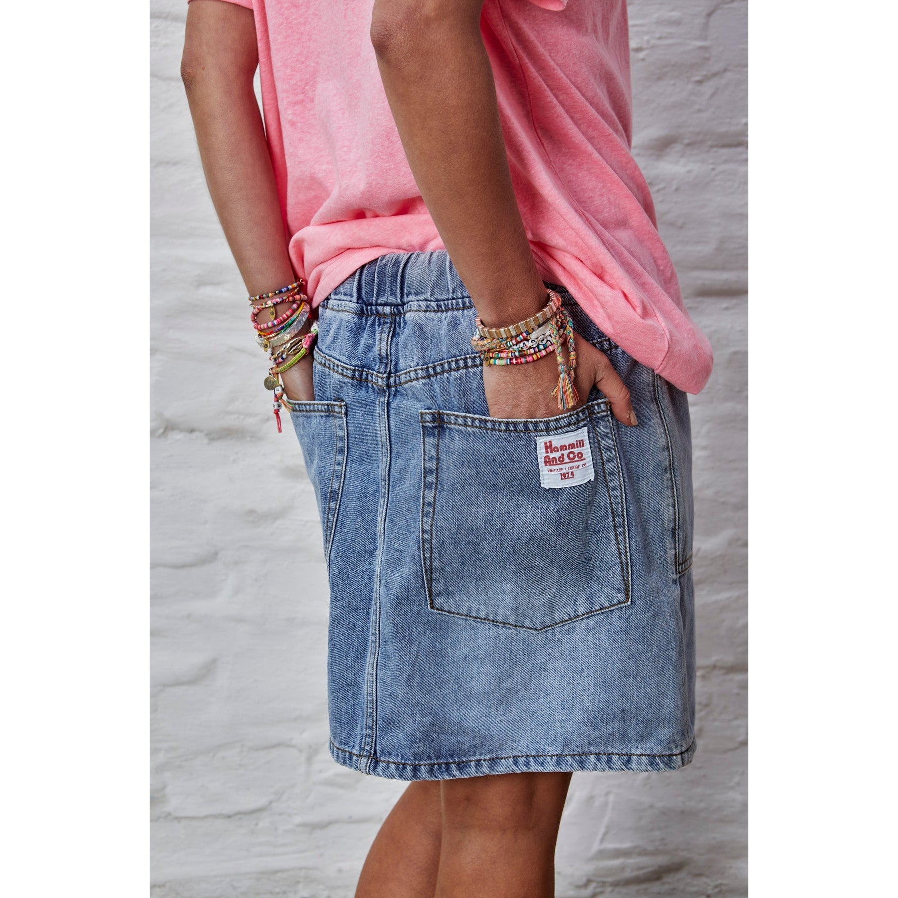 Hammill & Co Denim Skirt - Stonewash Denim