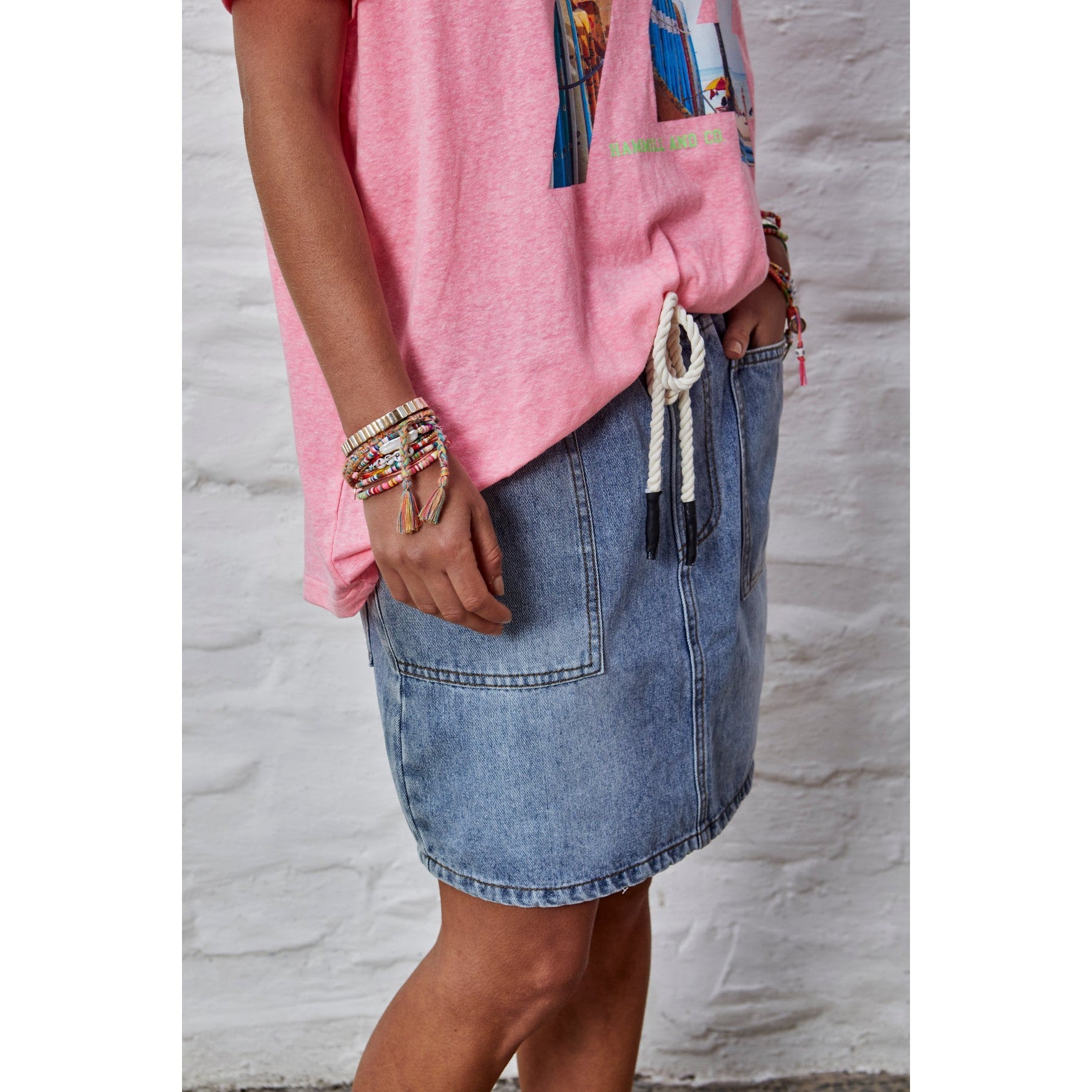 Hammill & Co Denim Skirt - Stonewash Denim