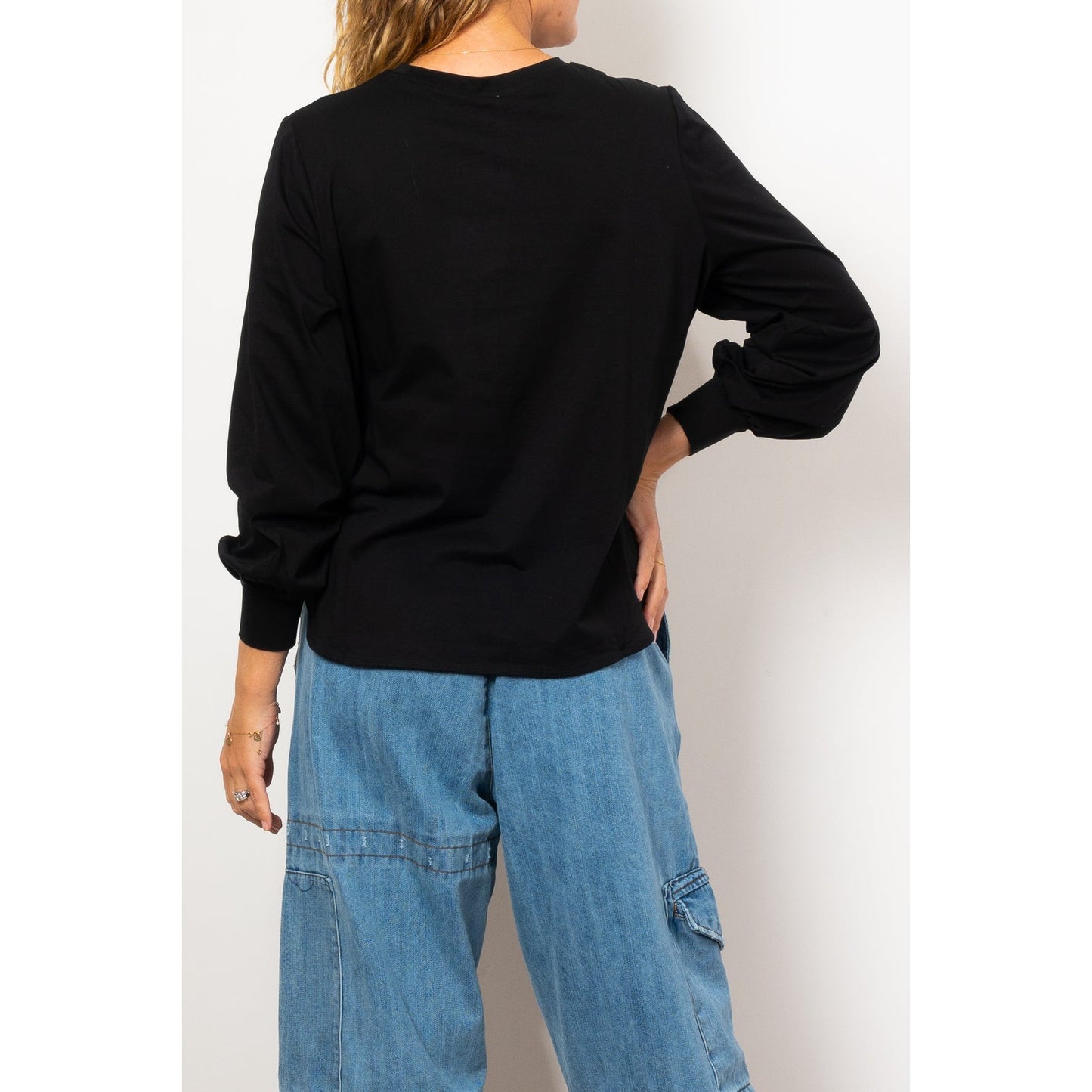 Maud Dainty Baxter Tee - Black