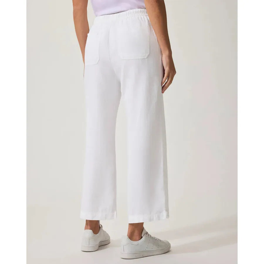 Splendid Angie Crop Wide Leg - White