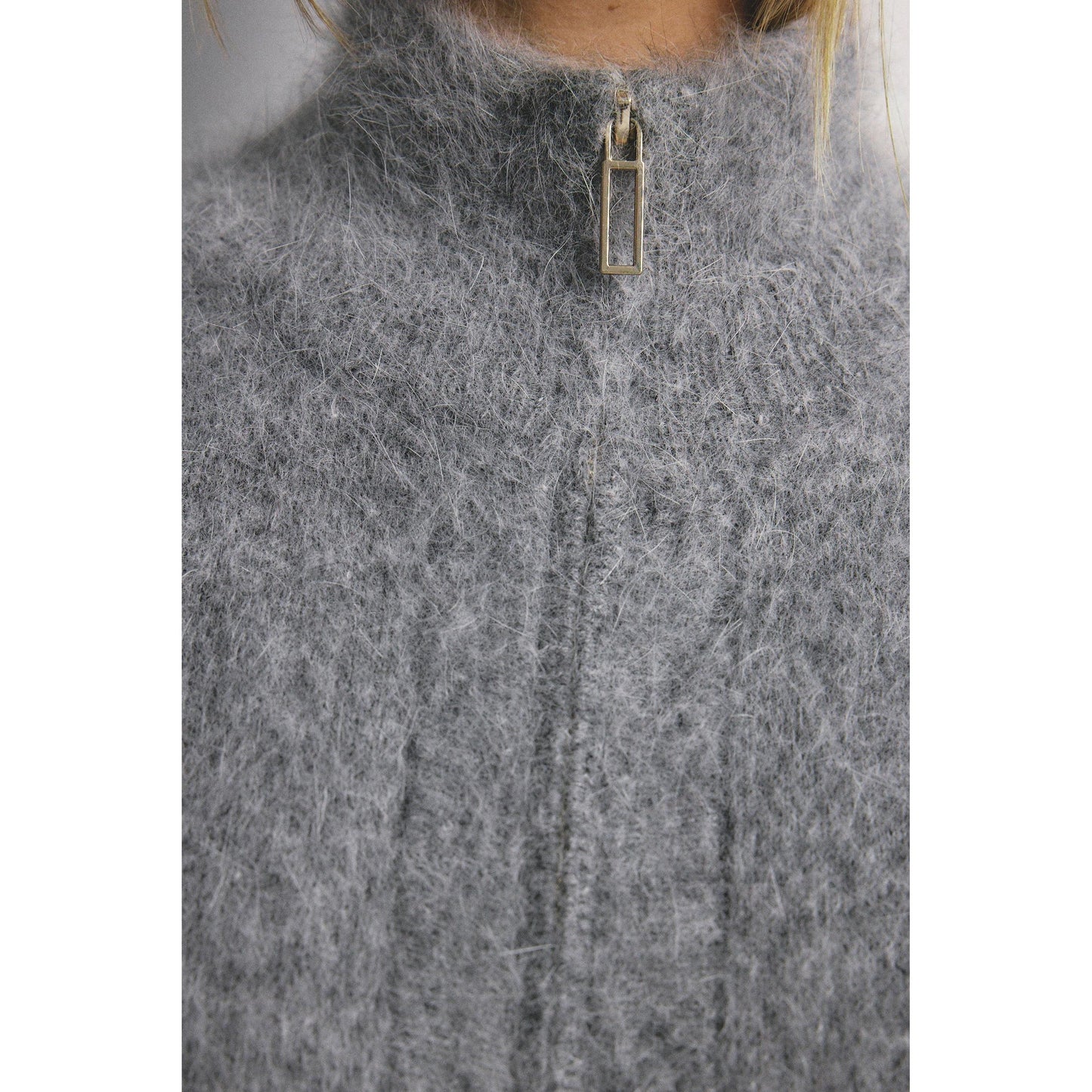 World Of Nomads Felix Zip Cashmere Bomber - Charcoal World Of Nomads Pisces Boutique