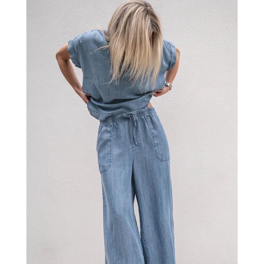Splendid Angie Pallazzo Pant - Indigo