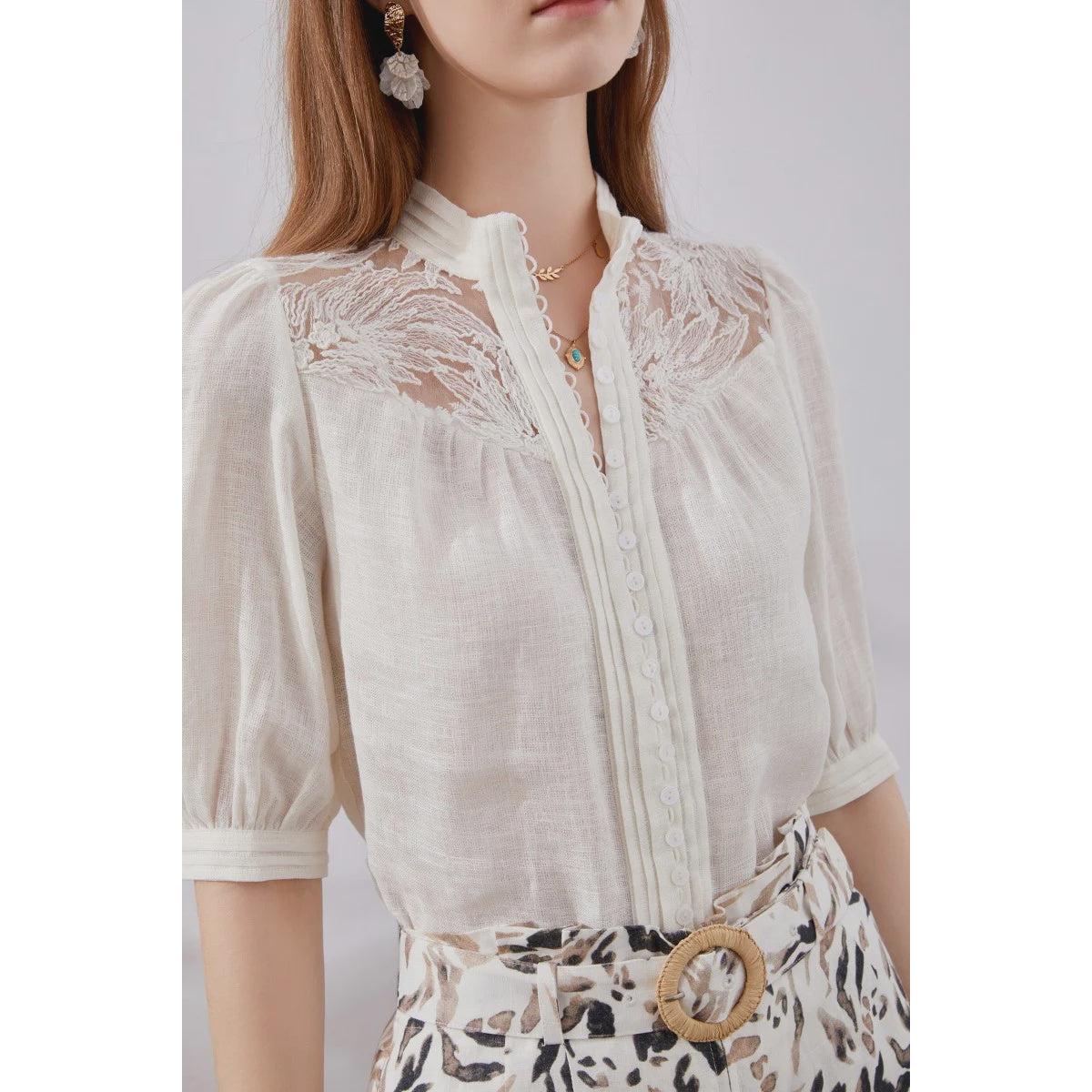 GDS Ila Lace Blouse - White