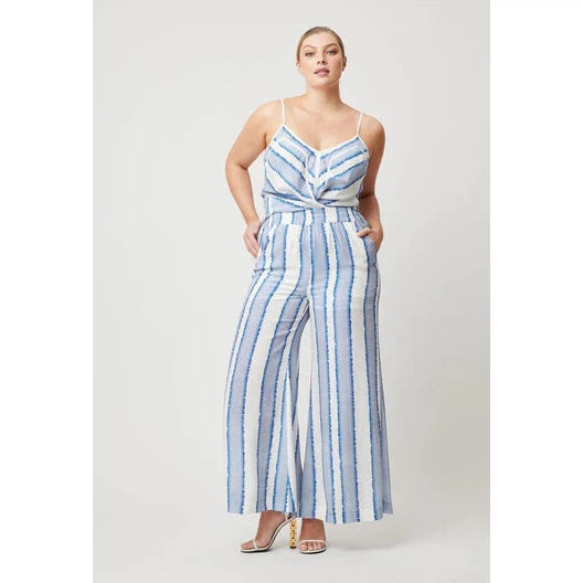 Once Was Positano Viscose Pant - Sorrento Stripe