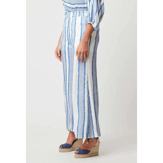 Once Was Positano Viscose Pant - Sorrento Stripe