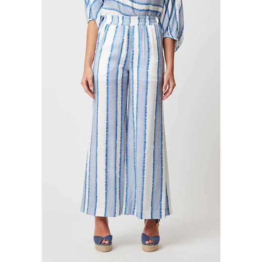 Once Was Positano Viscose Pant - Sorrento Stripe