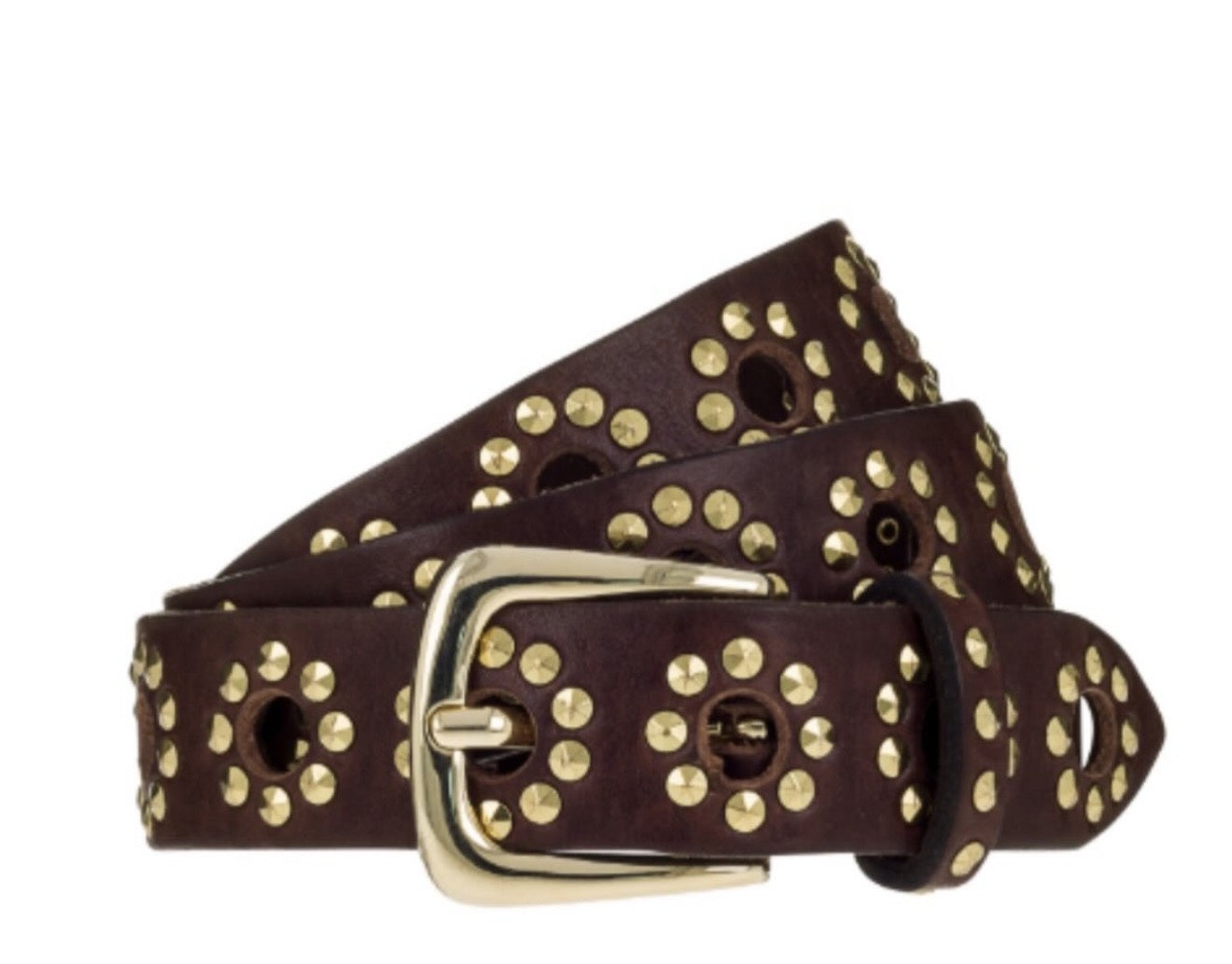 BBelt Diana - Gold Dark Brown