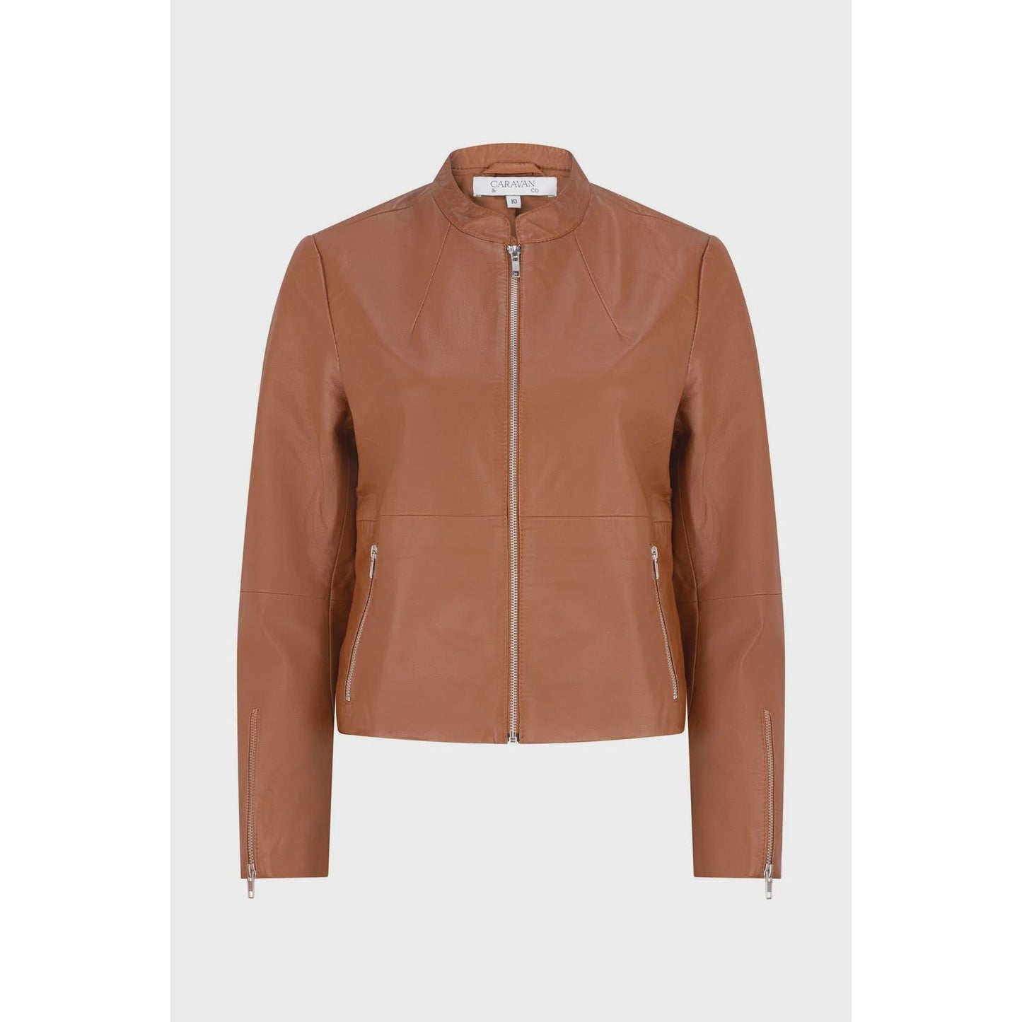 Caravan & Co Hudson Leather Bomber Jacket - Husk