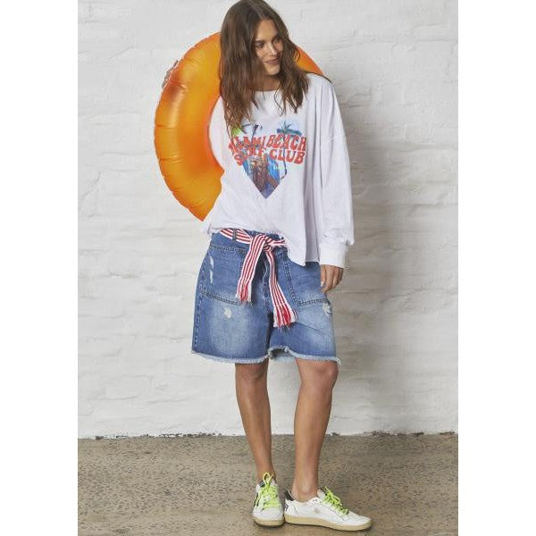 Hammill & Co Miami Long Sleeve Tee - White