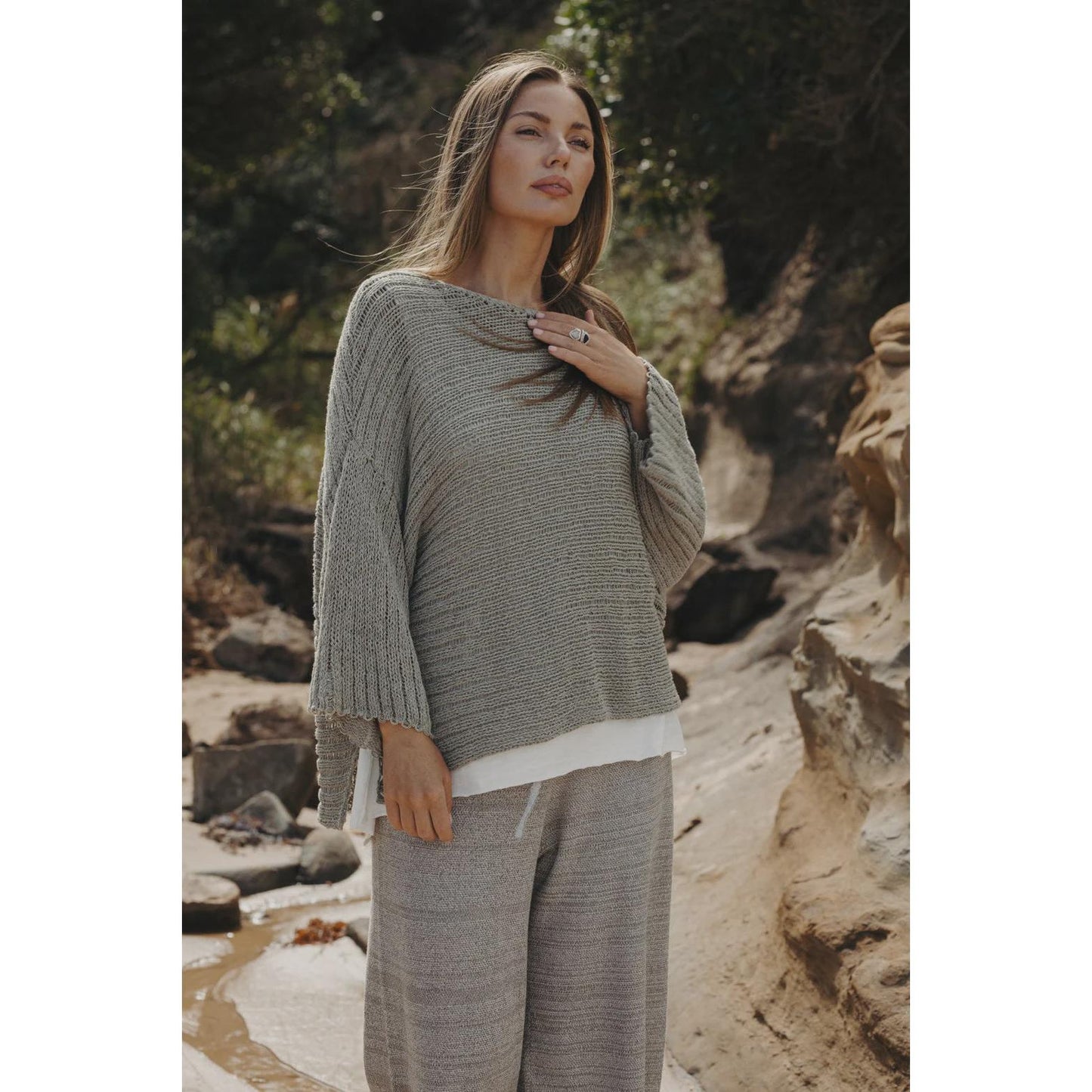 Talamaya Coast to Coast Pullover - Dusty Olive