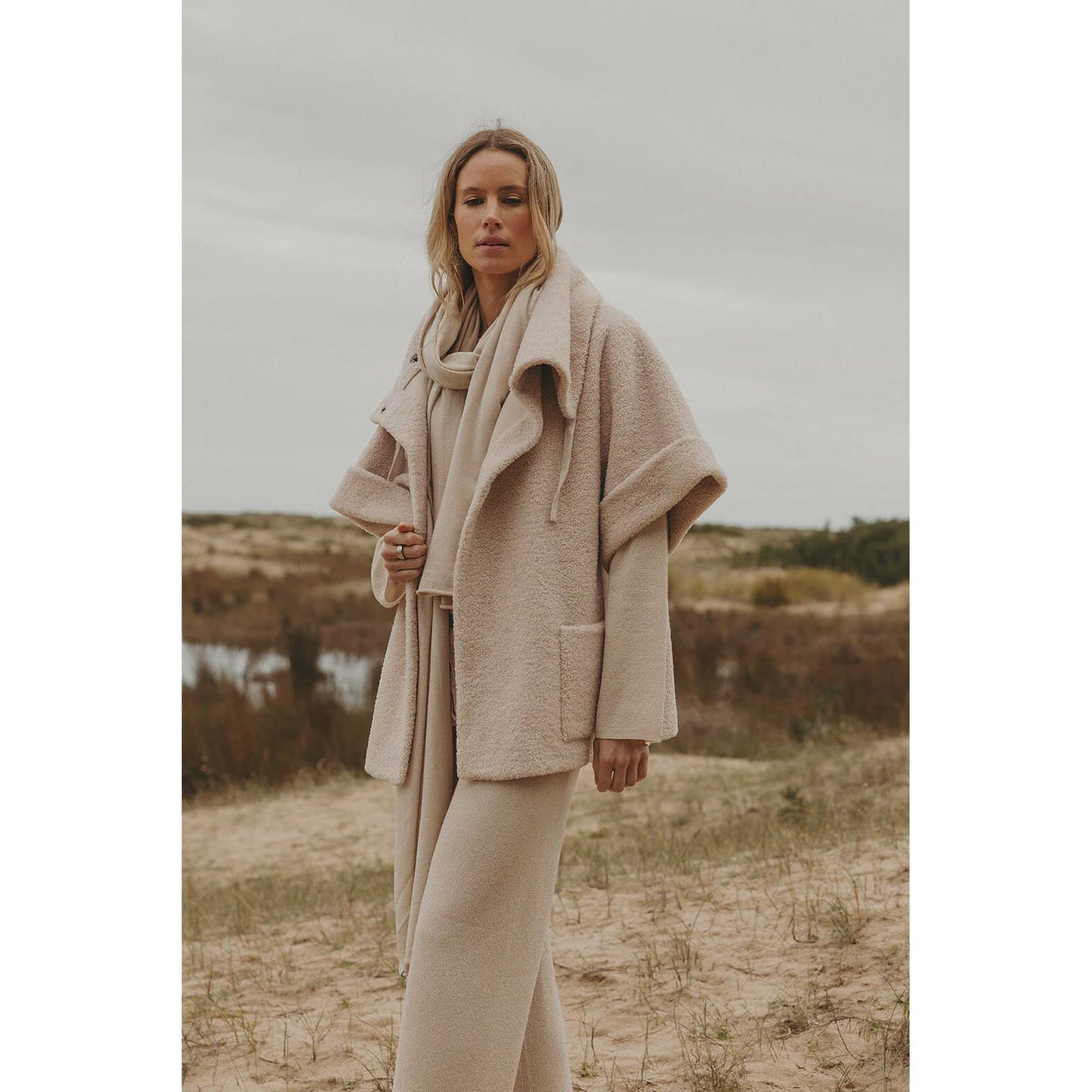 Talamaya Sherpa Cuddle Coat - Nougat