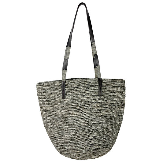 Made In Mada Alice M Leather Straps - Light Grey