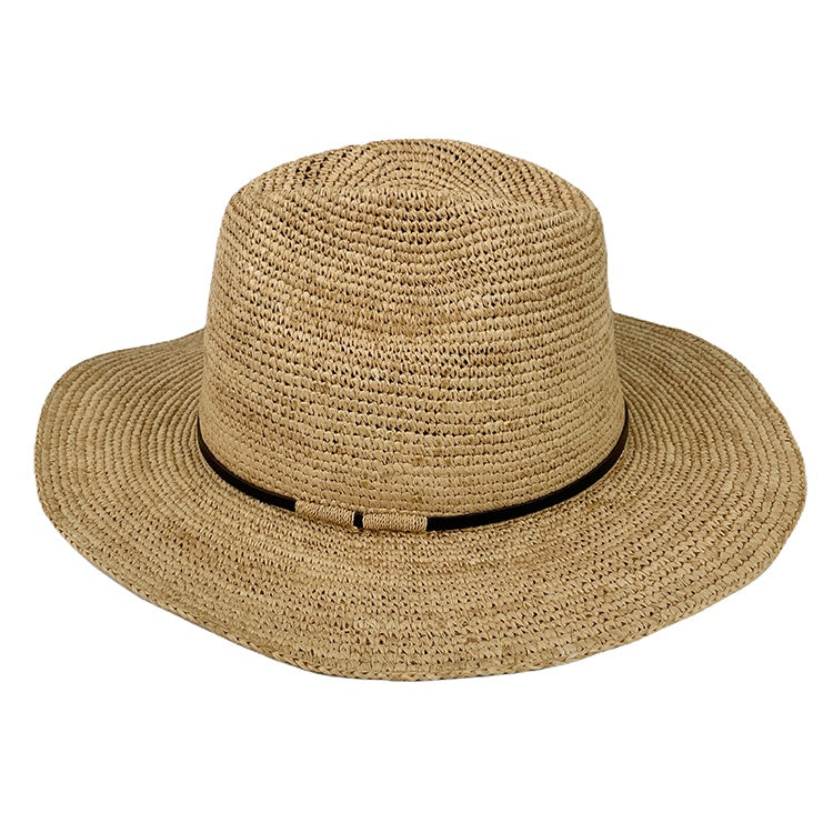 Made In Mada Elya Hat Leather + Braid - Natural