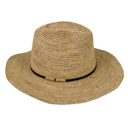 Made In Mada Elya Hat Leather + Braid - Natural