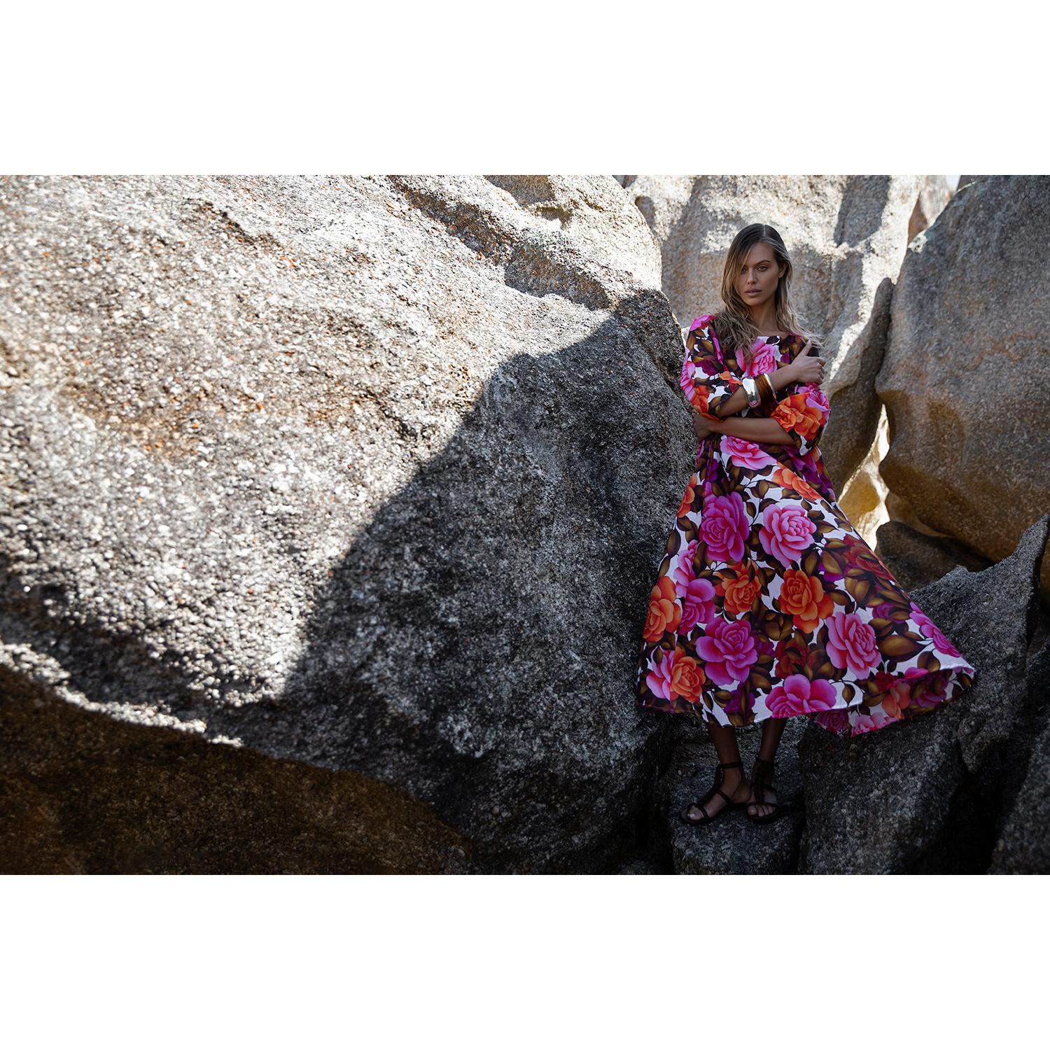 One Season Long Jackie-Deia-Cotton-Roses  One Season Pisces Boutique