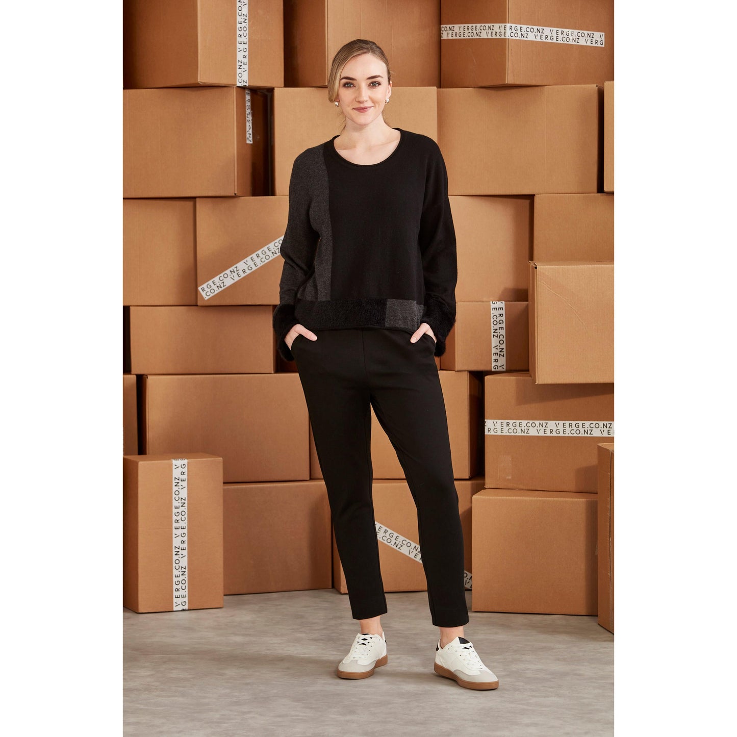Verge Loom Sweater - Black