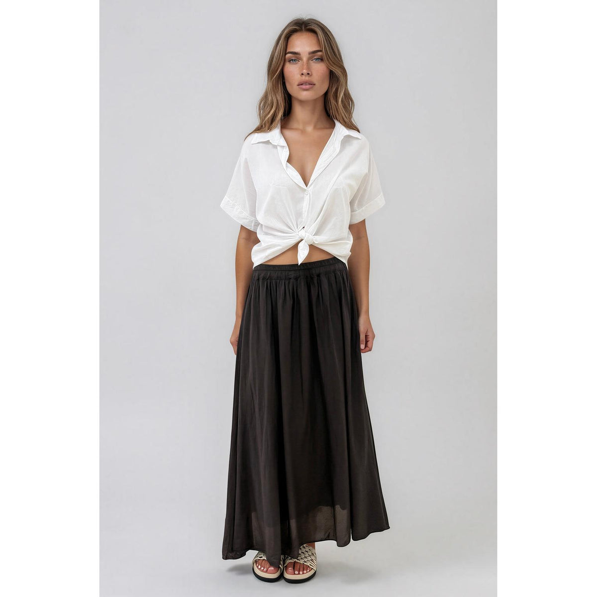 La Gemme Marta Skirt - Chocolate La Gemme Pisces Boutique