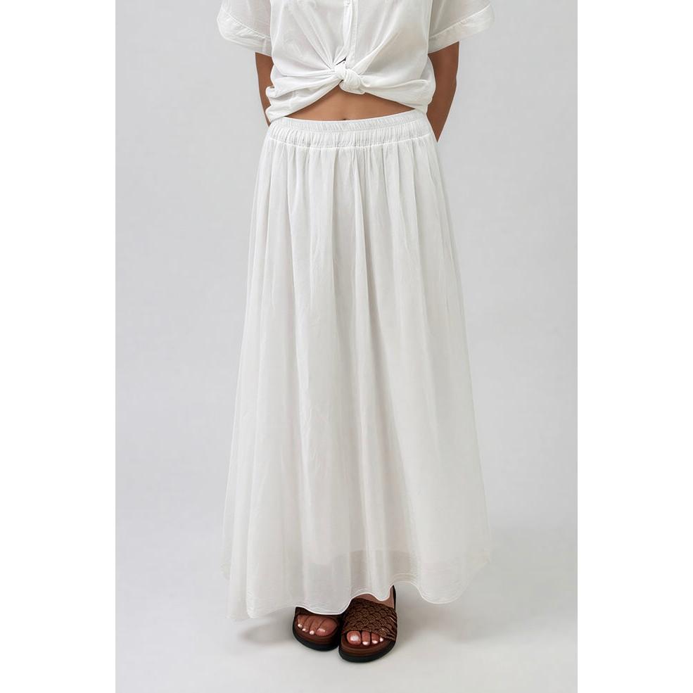 La Gemme Marta Skirt - White La Gemme Pisces Boutique