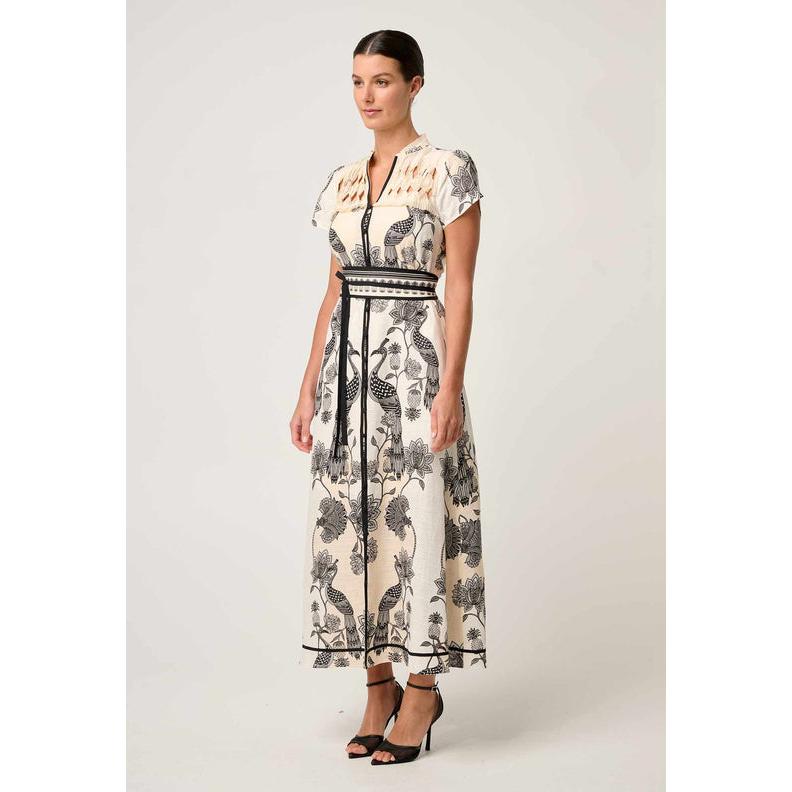 Once Was Xanthia Diamond Smock Dress - Imperial Stone