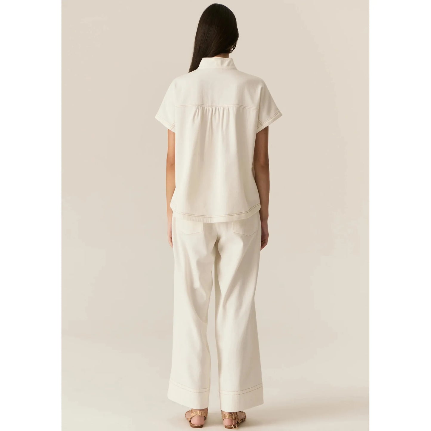 POL Carsen Shirt - Ecru POL Pisces Boutique