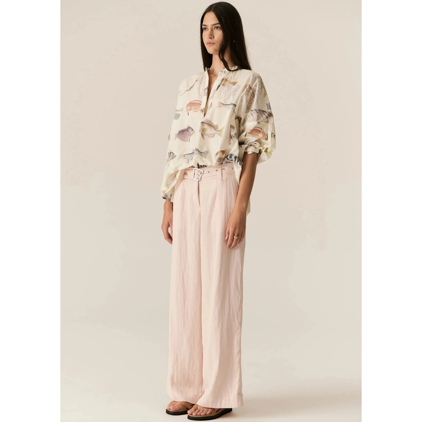 POL Faire Belt Pant - Blush POL Pisces Boutique