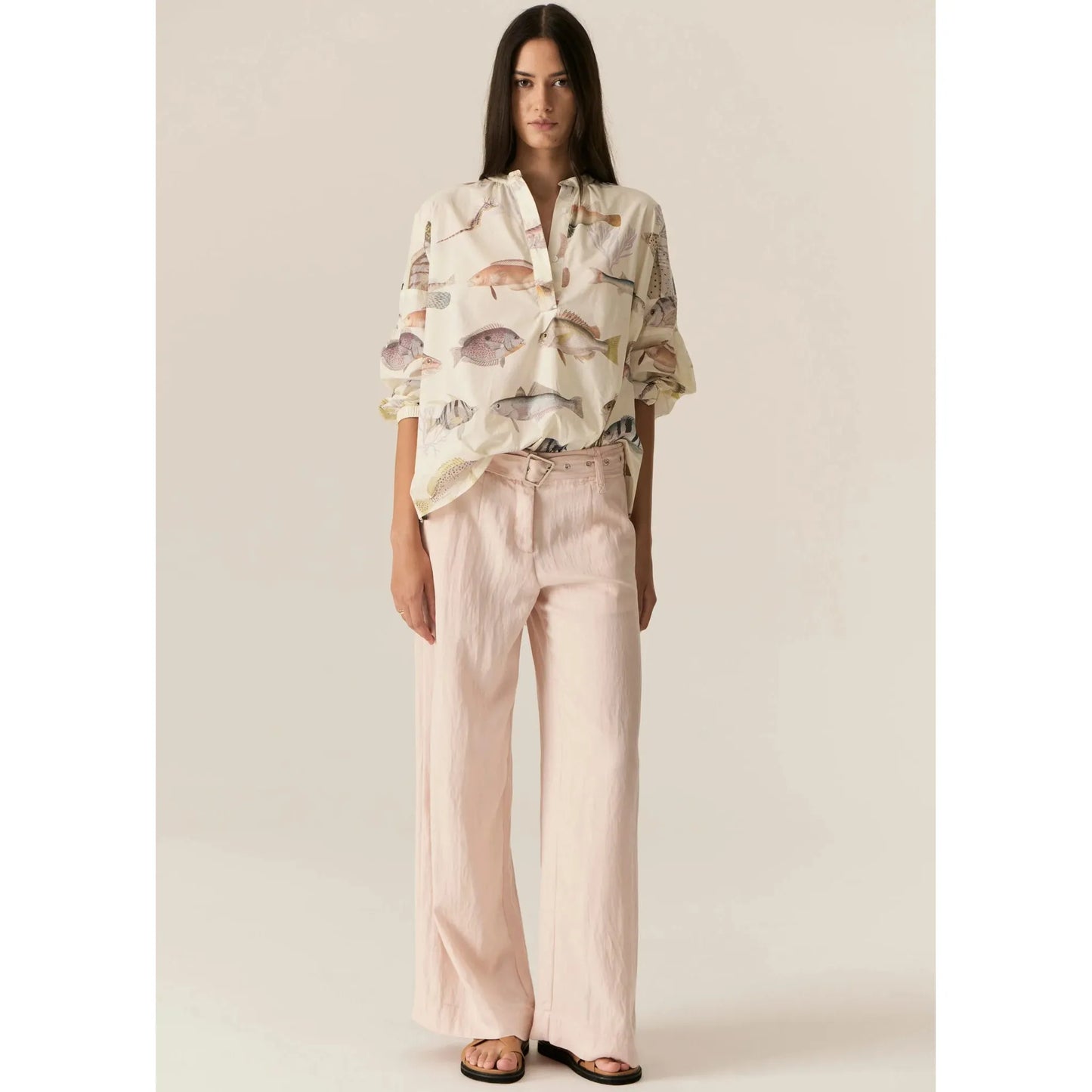 POL Faire Belt Pant - Blush POL Pisces Boutique