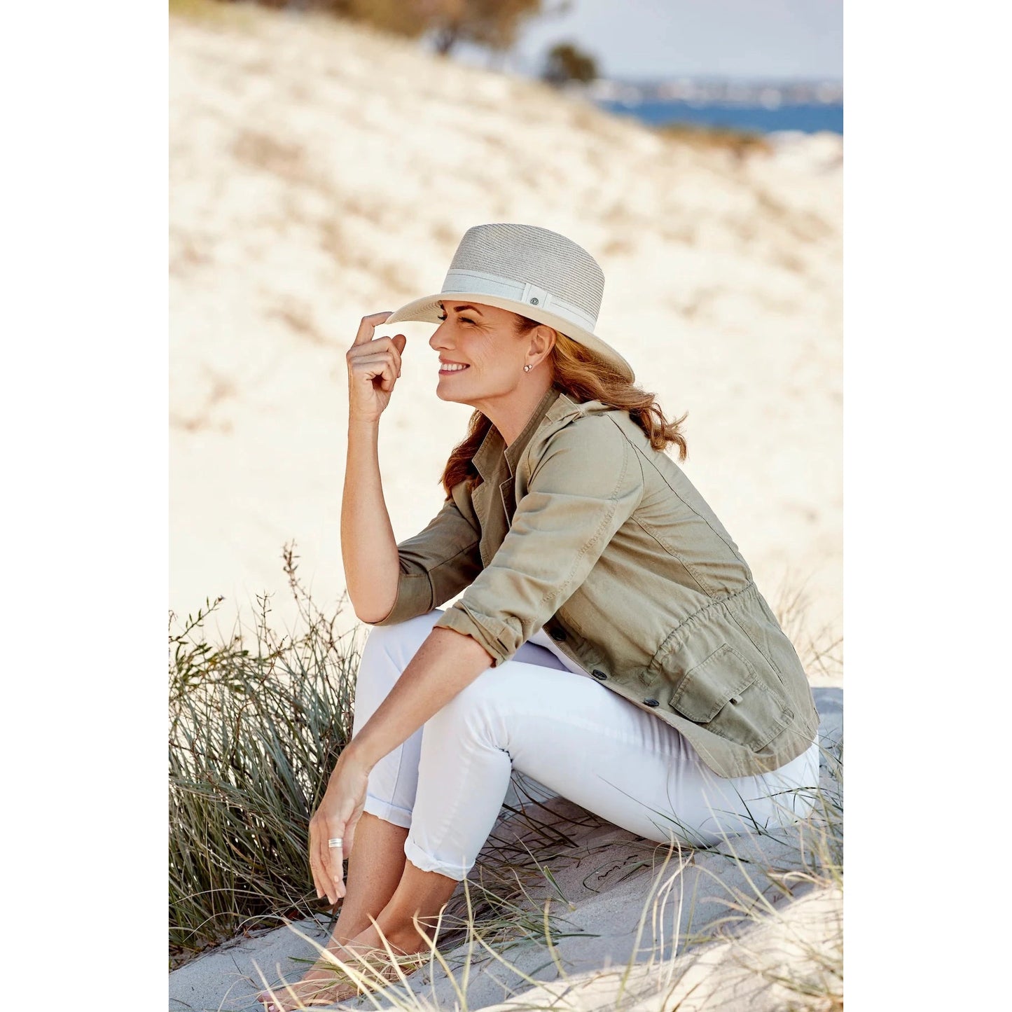 Canopy Bay Peta Fedora - Camel/ Ivory M/L