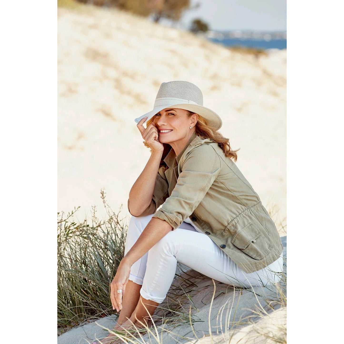 Canopy Bay Peta Fedora - Camel/ Ivory M/L