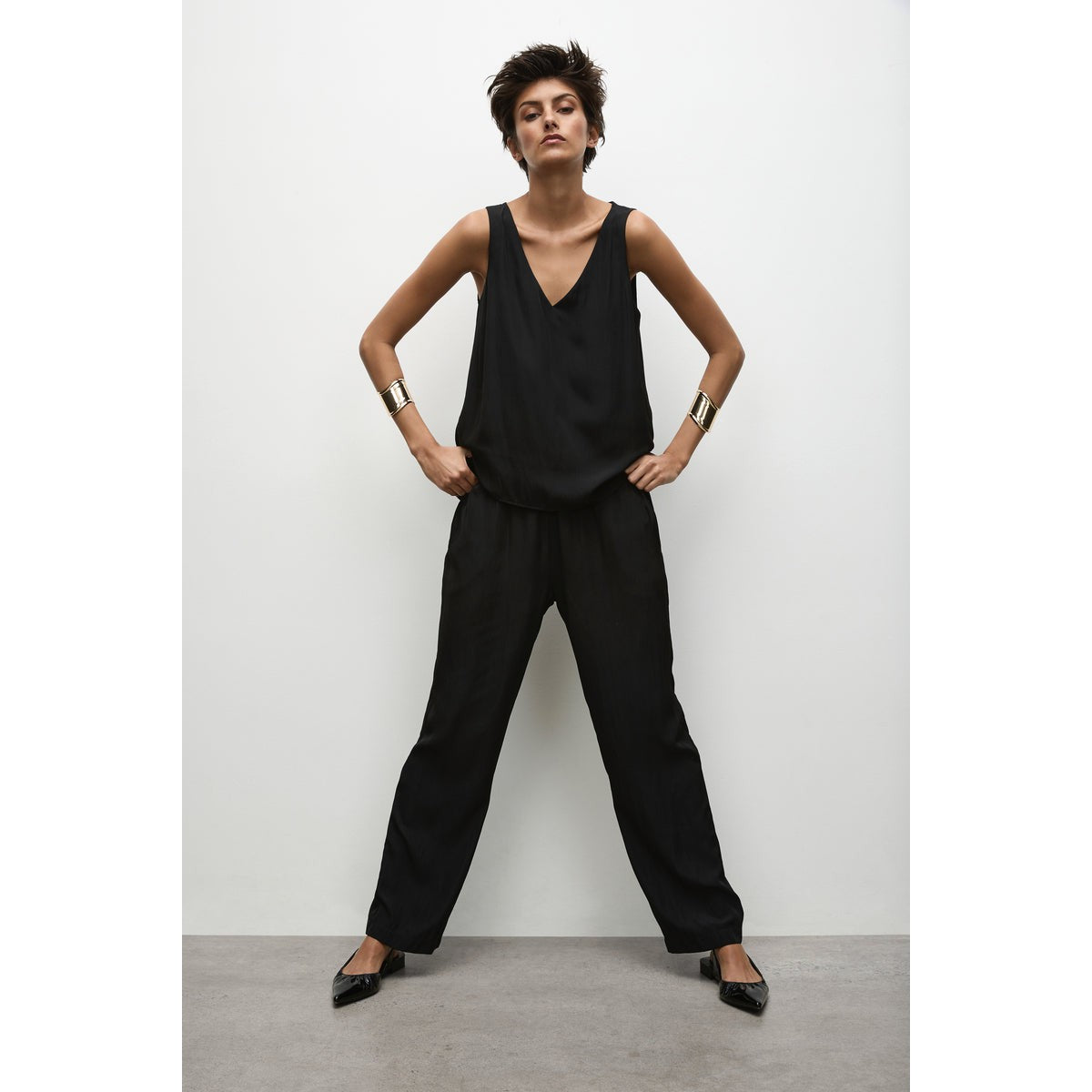 Mela Purdie Audrey Tank - Black Mela Purdie Pisces Boutique