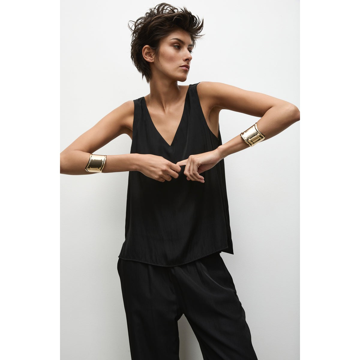 Mela Purdie Audrey Tank - Black Mela Purdie Pisces Boutique