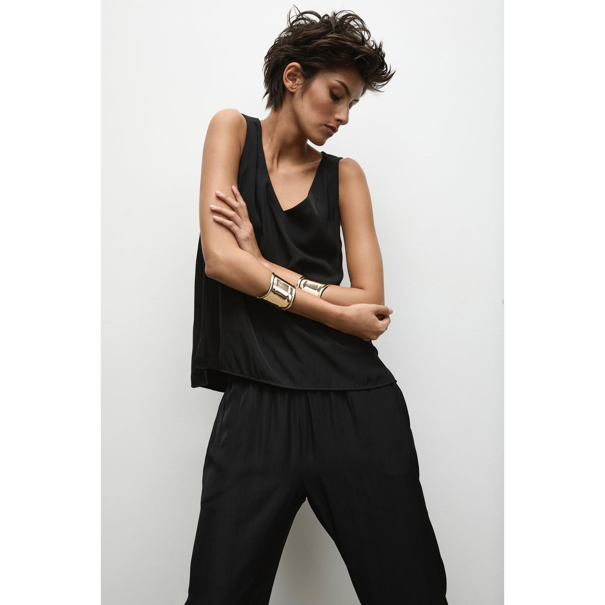Mela Purdie Audrey Tank - Black Mela Purdie Pisces Boutique