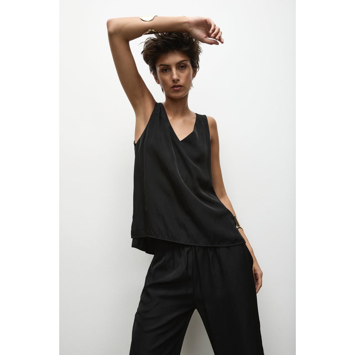 Mela Purdie Audrey Tank - Black Mela Purdie Pisces Boutique