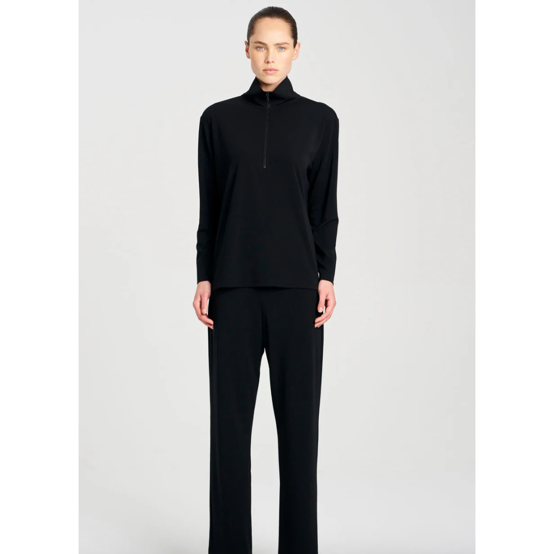 Mela Purdie Zip front Sweater - Black Mela Purdie Pisces Boutique