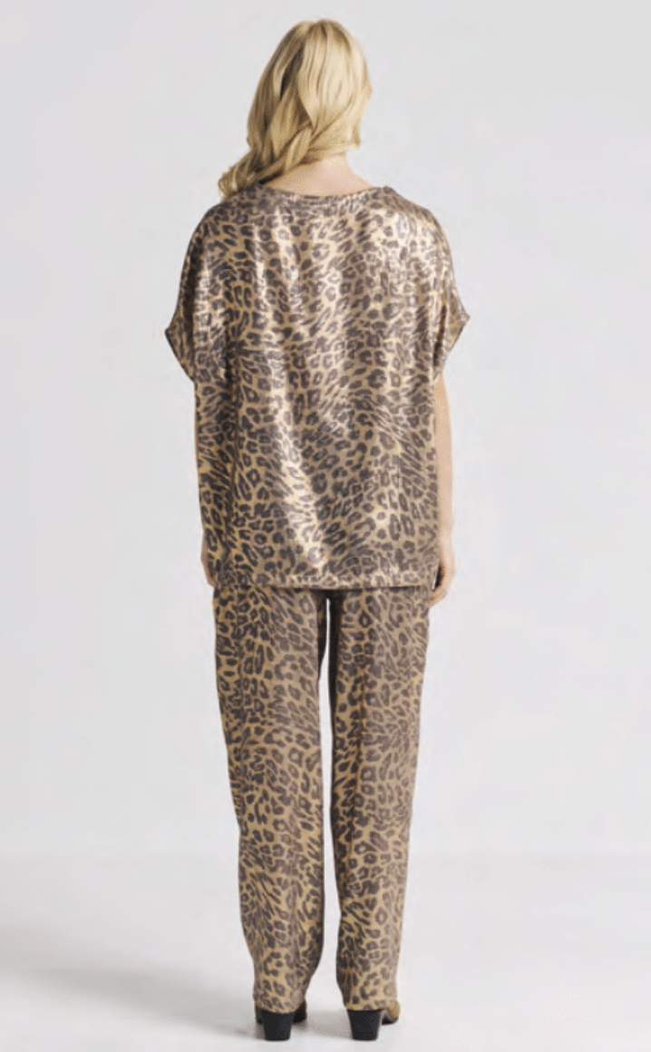 Valerie Khalfon Plum Pant - Beige / Gold