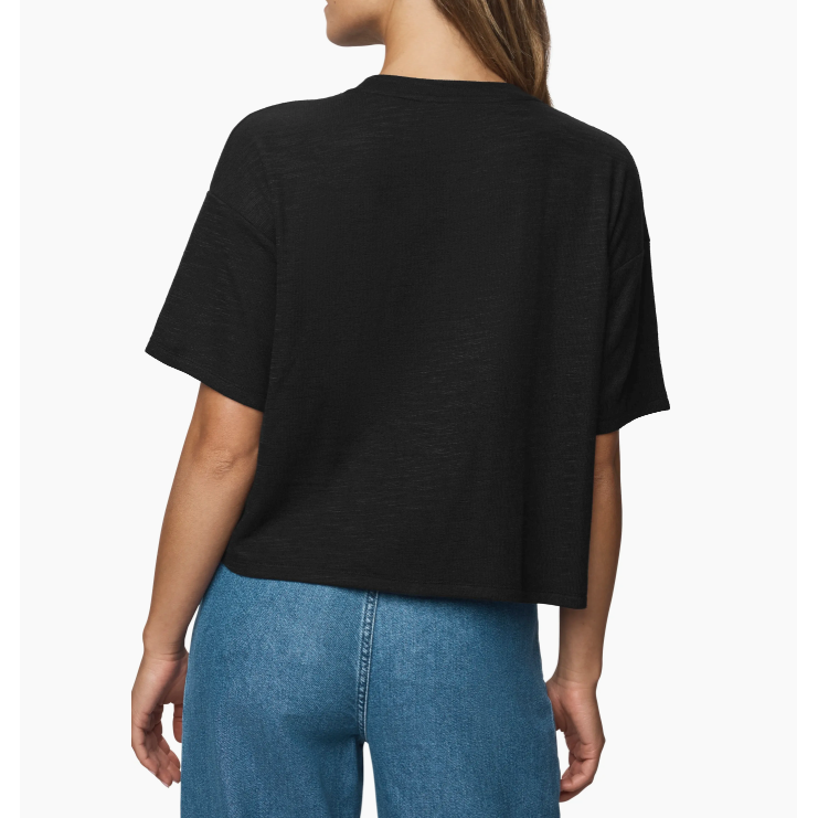 Splendid Callista Short Sleeve Tee - Black Splendid Pisces Boutique