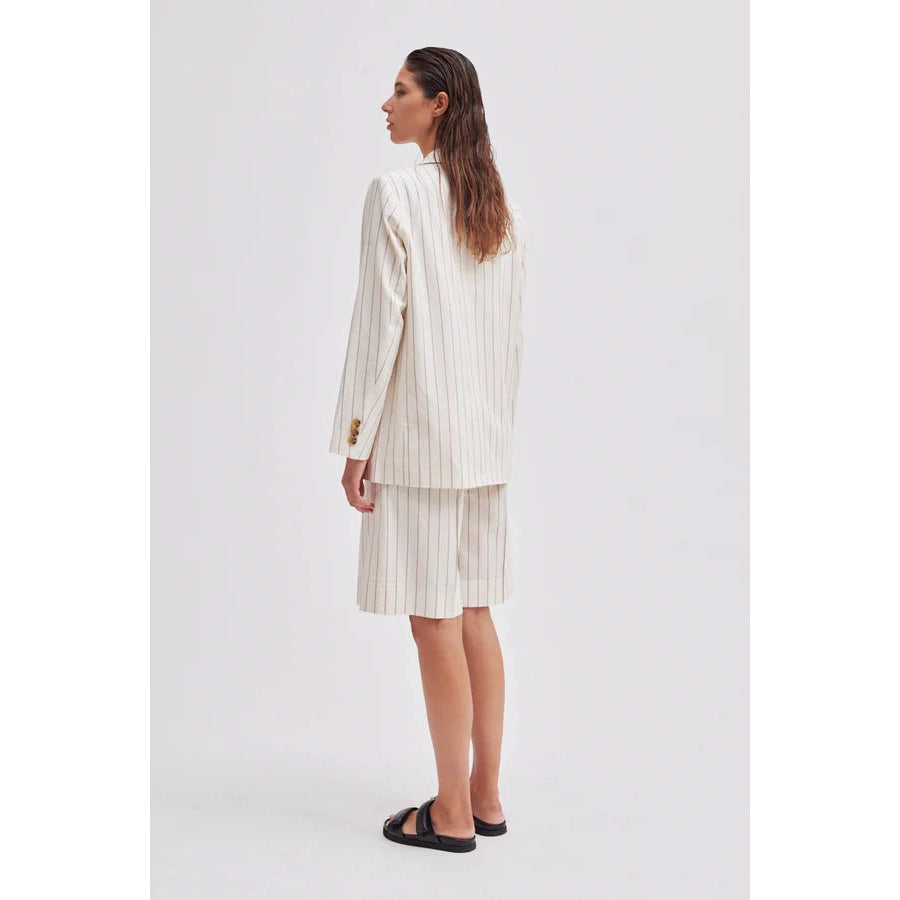 Second Female Spigato Classic Shorts - Antique White